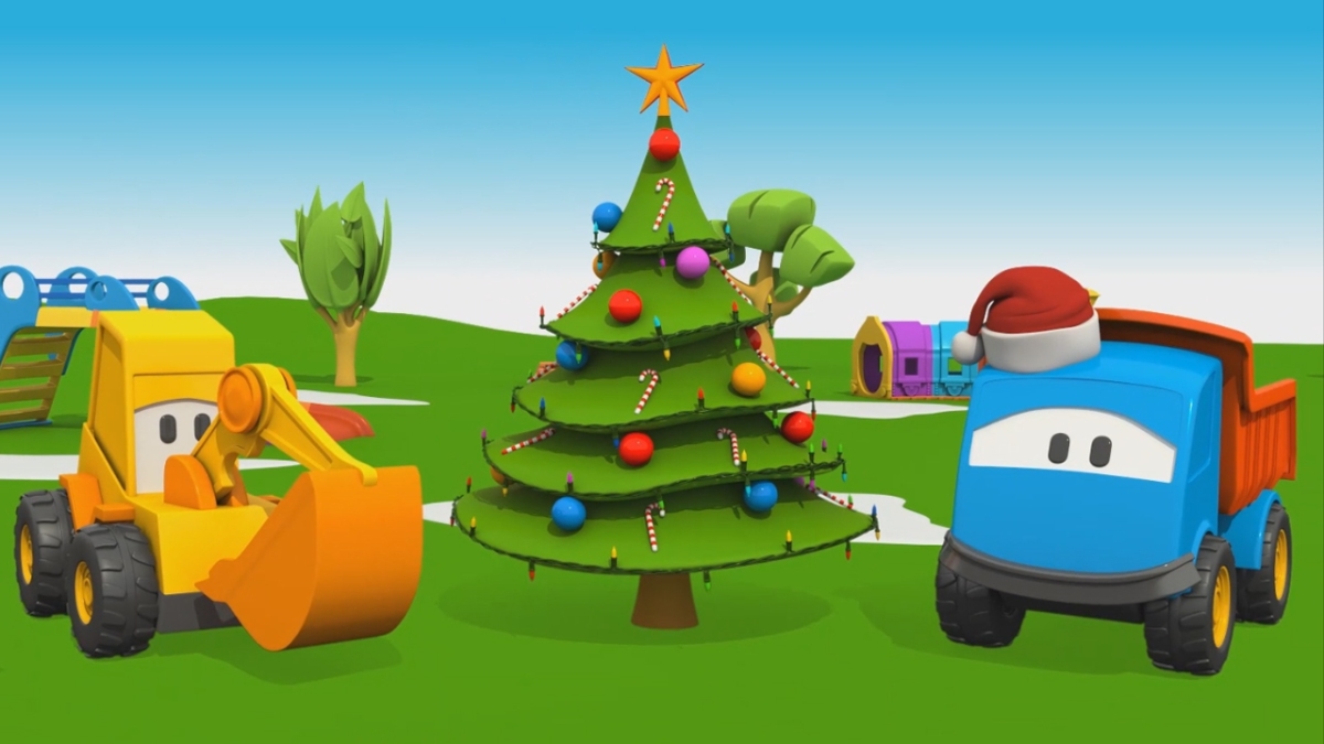 Cartoni Animati per Bambini – Leo il camion curioso e l albero di Natale – Il Cartone Dei Piccoli